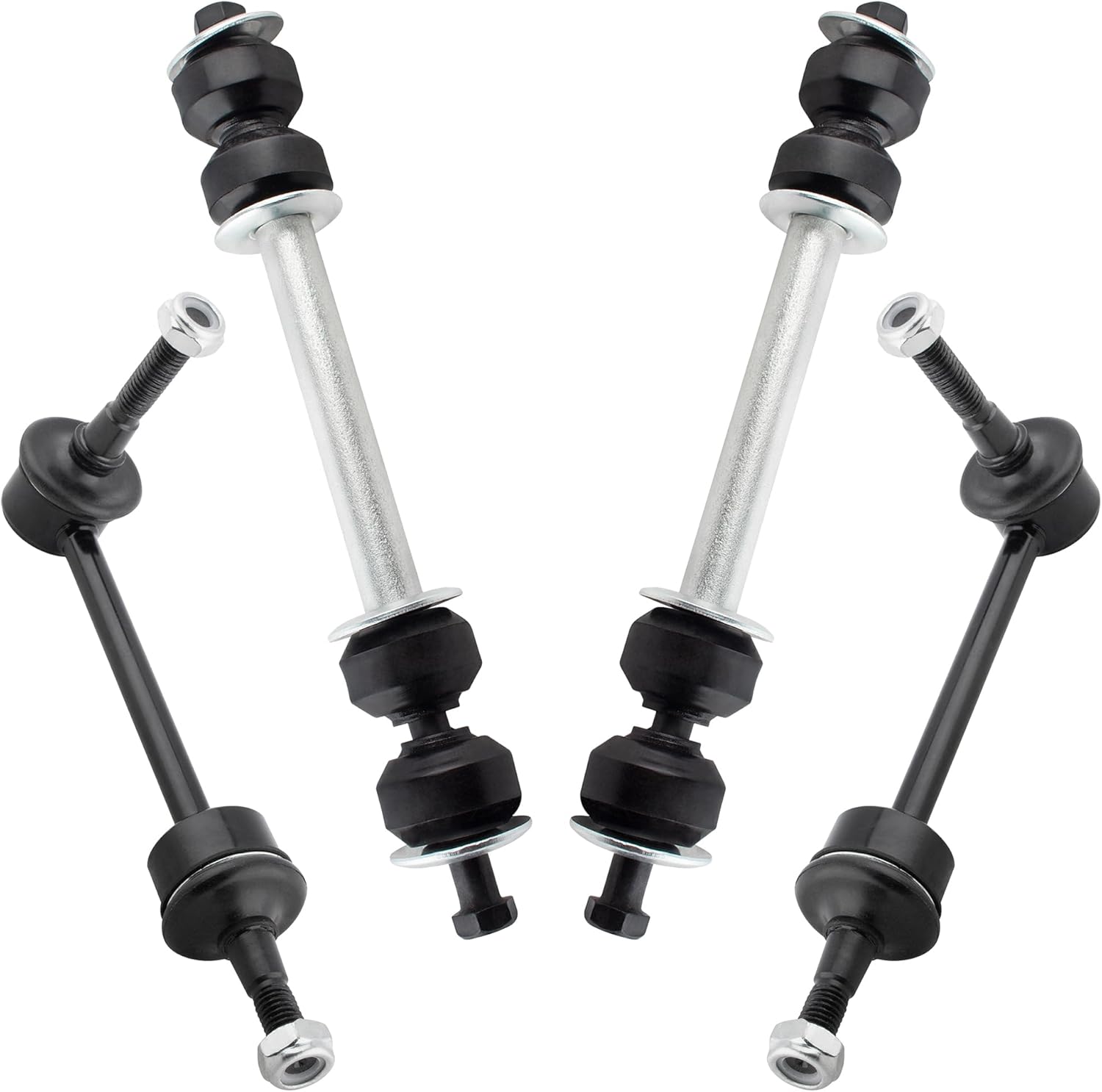 K8853 K8848 Front & Rear Stabilizer Sway Bar End Links for Ford Crown Victoria Lincoln Town Car Mercury Grand Marquis 1995 1996 1997, Pack of 4