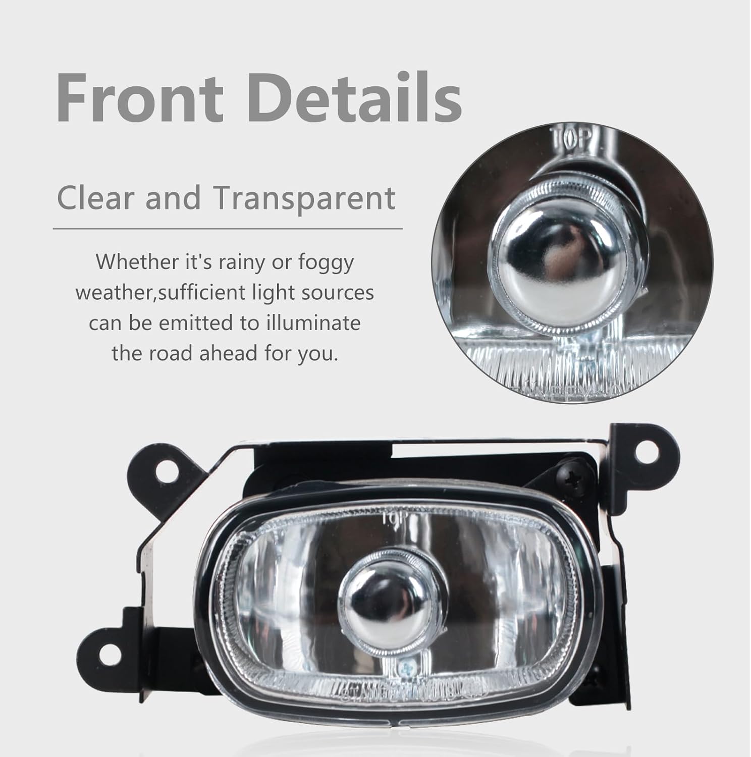 Front Bumper Fog Light For Mitsubishi Outlander 2003-2006 Driving Daytime Running Lamp Left