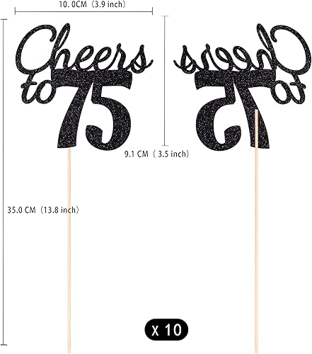 Miniatura 80 de Gexolenu Cheers to 40, paquete de 10 centros de mesa de cumpleaños de 40 cumpleaños con purpurina de color oro rosa de doble cara para mesas
