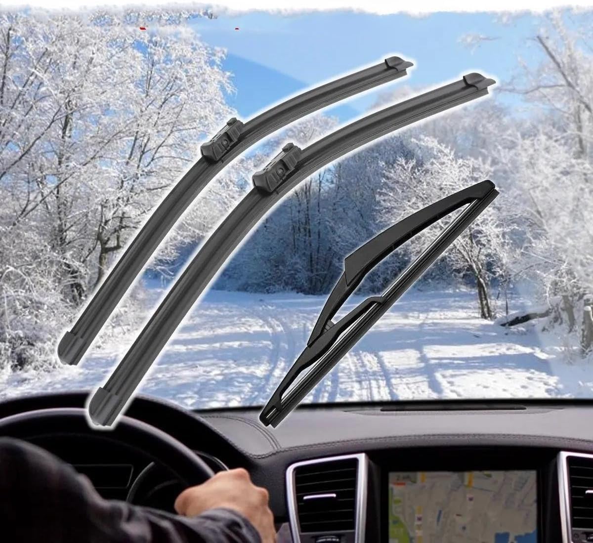 tergicristallo per Fiat per Tipo 356 2015 2016 2017 2018 2019 26 "+16"+10" Spazzole Tergicristallo Anteriori Posteriori Spazzole Spazzole Tergicristallo Auto
