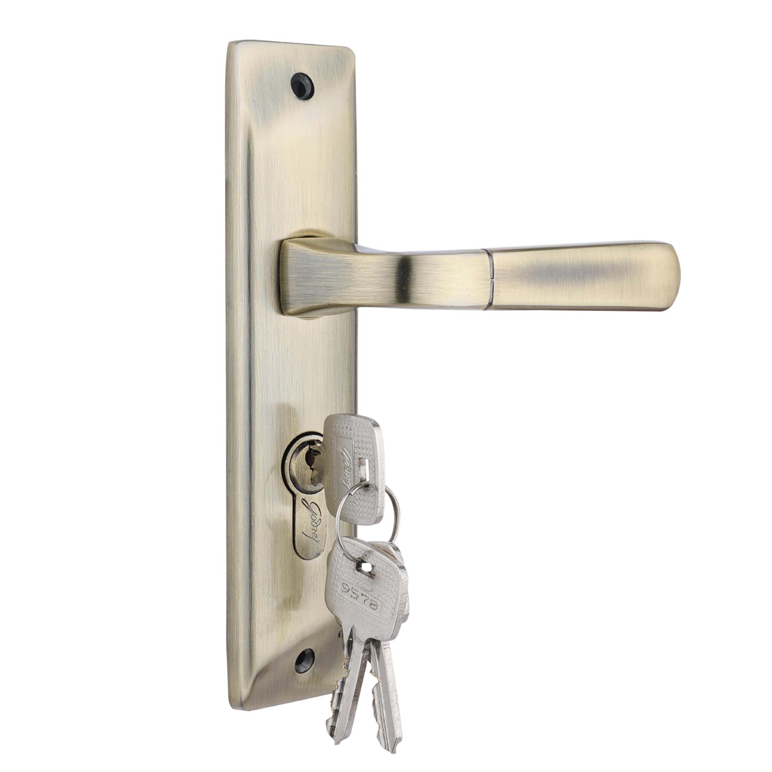 Godrej Mortise Lock | BM 04 Handle Lock Set | for Home & Office | Antique Brass Finish | 200 mm Lockbody | Europrofile Cylinder 60mm Knob from Inside | 3Keys | Double-Throw Deadbolt | 5year Warranty-image-26