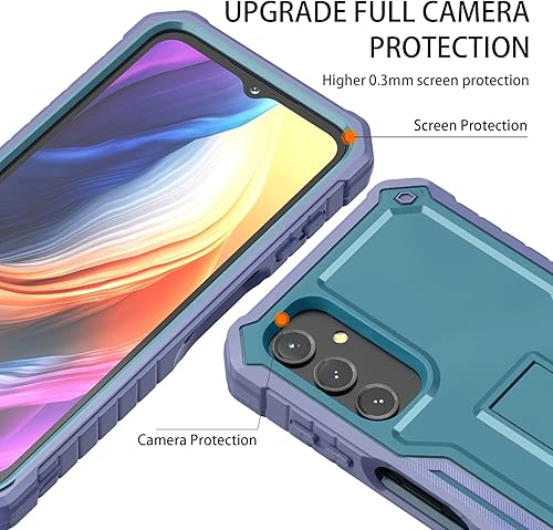Miniatura 10 de DUOPAL Funda para Samsung Galaxy A14 5G, protección de grado militar a prueba de golpes con protector de pantalla HD de vidrio templado y soporte