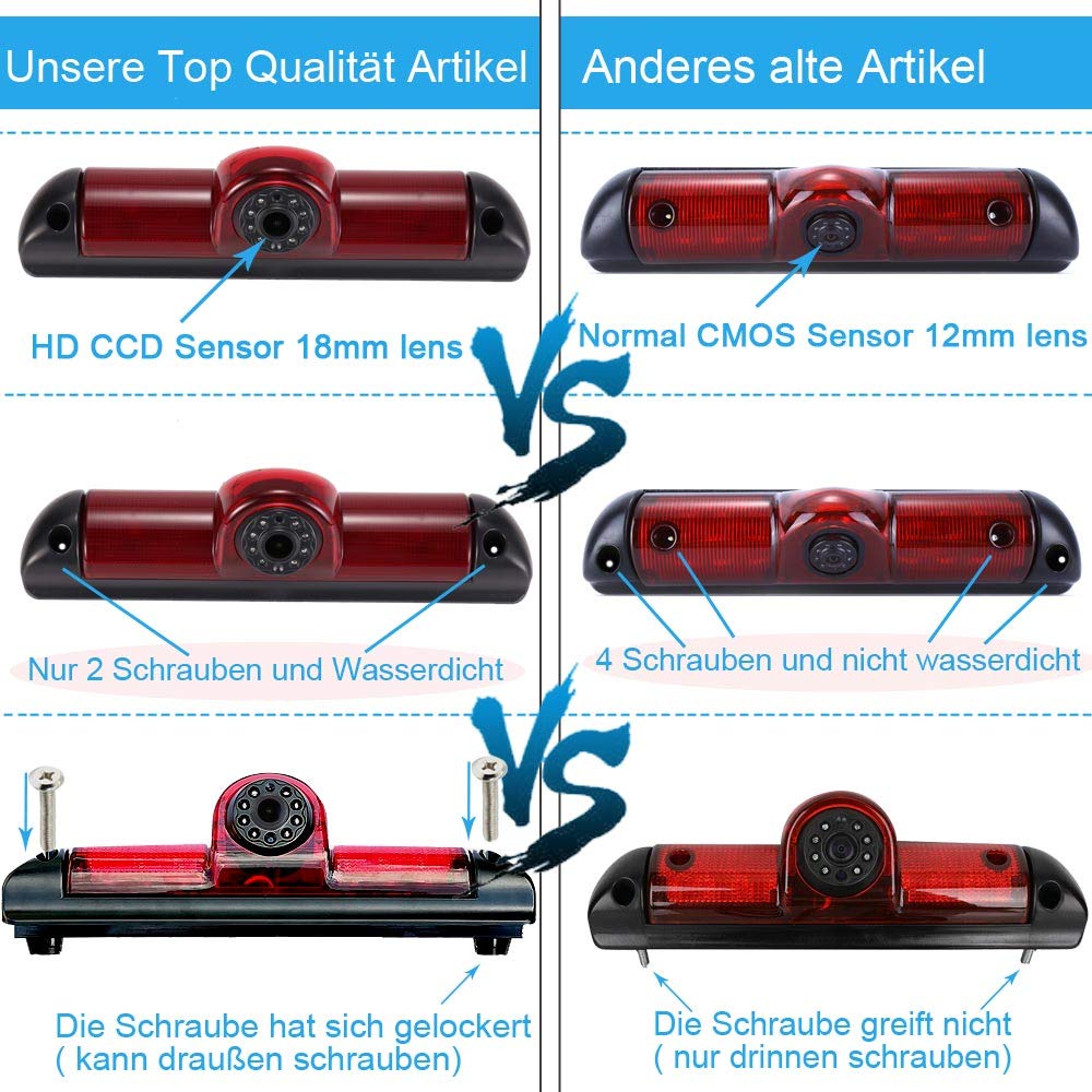 DALLUX Sprinter Brake Light Backup Rear View Camera For Benz Sprinter