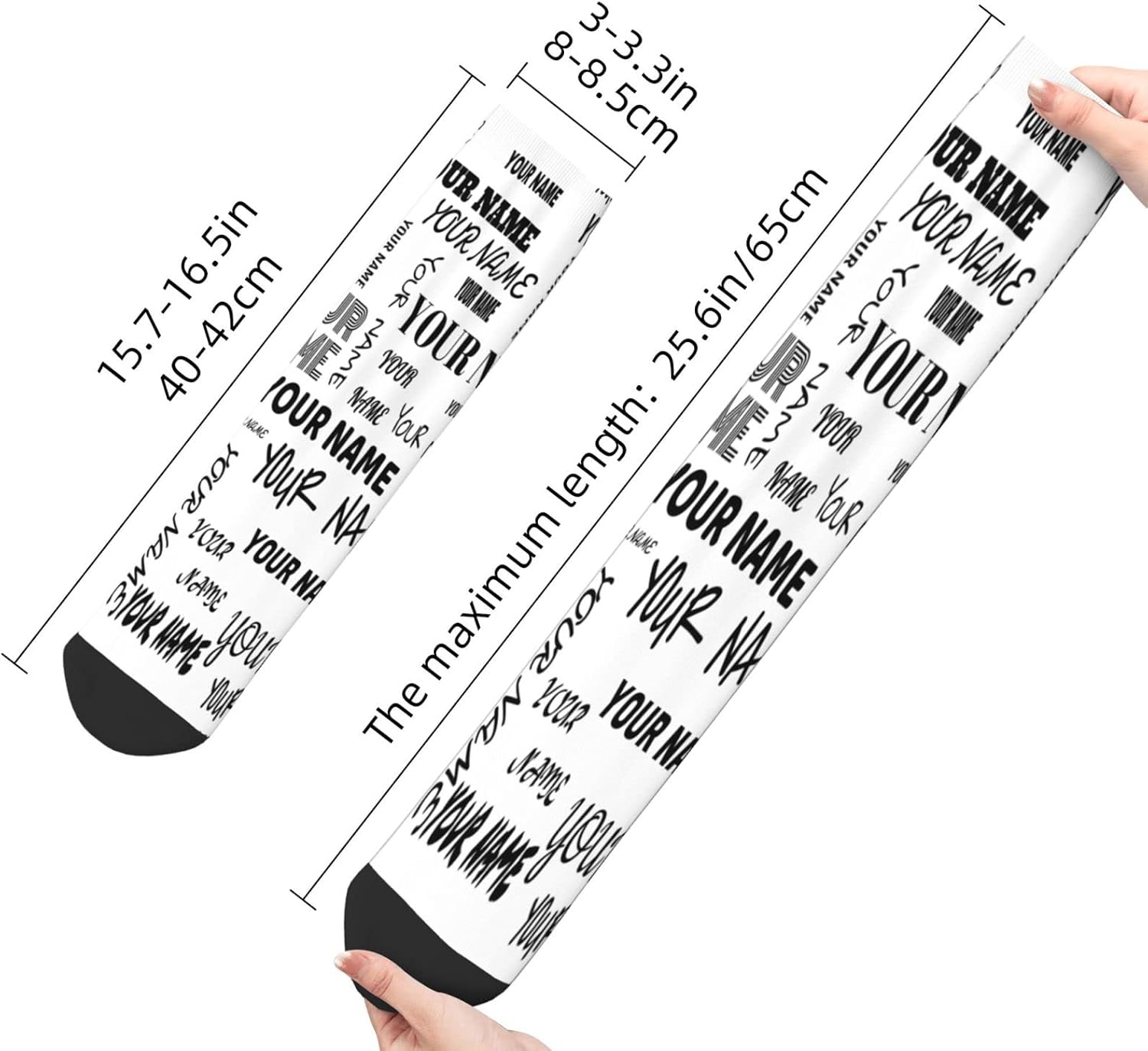 Custom Face Socks - Personalized Funny Socks With Face Photos & Text - Funny Gifts For Men & Women - Image 2