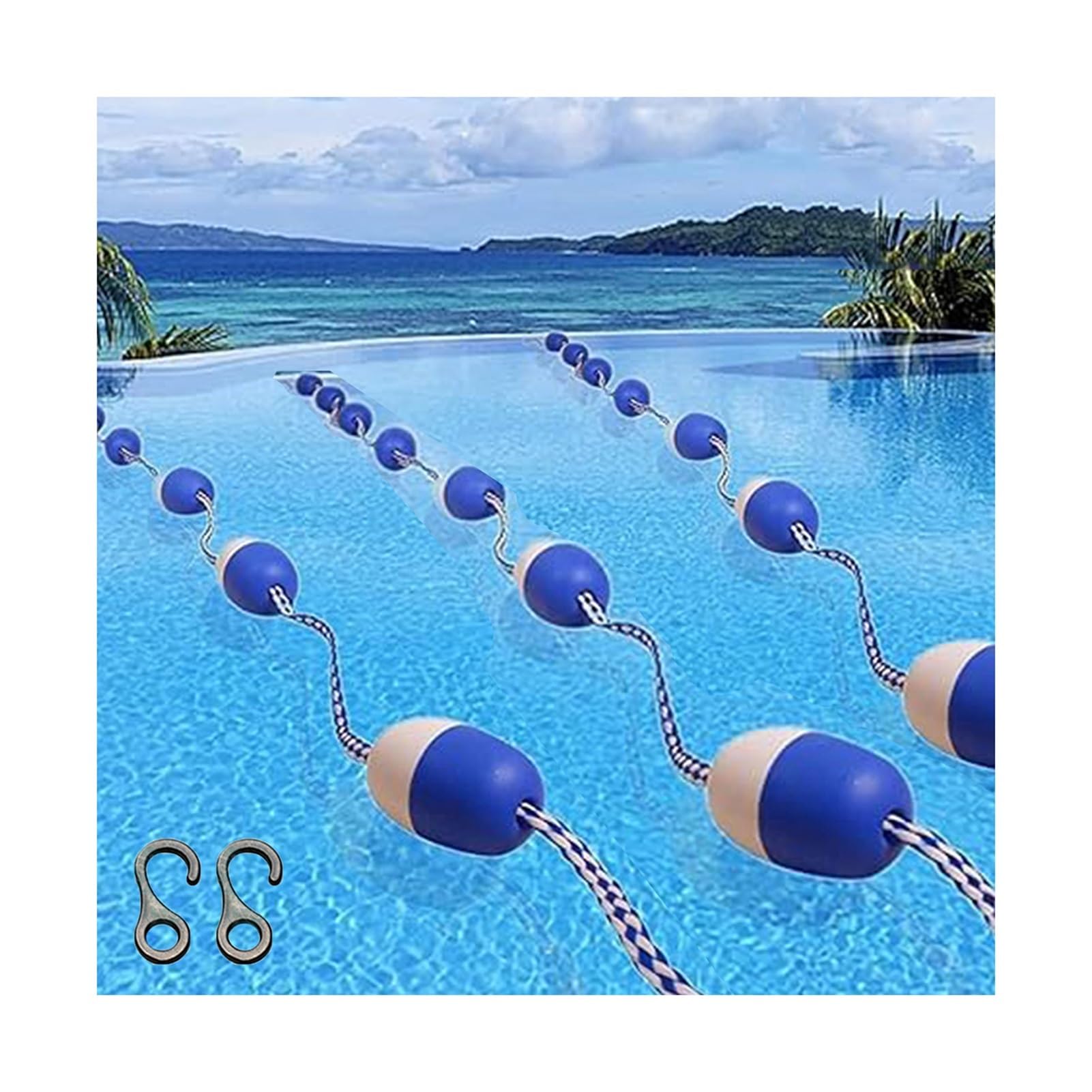 Lignes de séparation flottantes 12m haute flottabilité pour piscine
