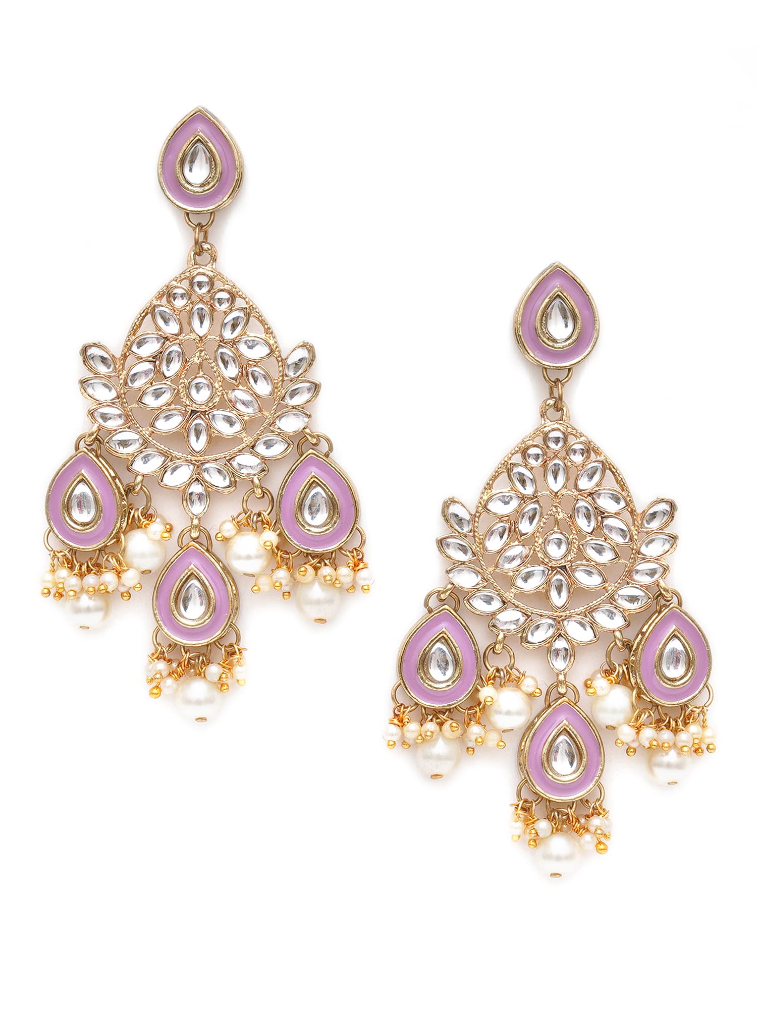 See full amazon price history chart for Karatcart Gold Plated Purple Meena Kundan Dangler Earrings for Women Karatcart Gold Plated Purple Meena Kundan Dangler Earrings for Women (B0BFQNPF6S) Amazon Price History, Amazon Price Tracker