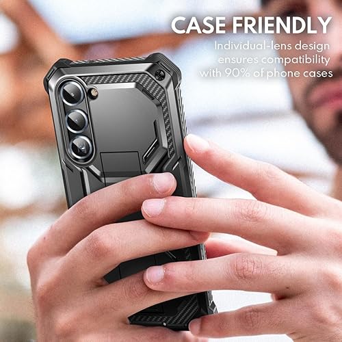 Miniatura 44 de i-Blason Protector de lente de cámara para Samsung Galaxy S23 Ultra, [vidrio templado 9H] Funda de cámara de vidrio antiarañazos ultrafina