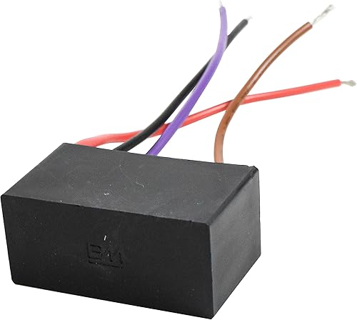 Miniatura 63 de HQRP Condensador compatible con ventilador de techo Hampton Bay 4.5uf+5uf+6uf 4-Wire CBB61