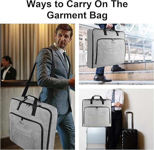 Miniatura 7 de Bolsa de mano para ropa, bolsas de ropa de viaje para viajes de negocios.., Gris, Bolsa de ropa colgante para viajes