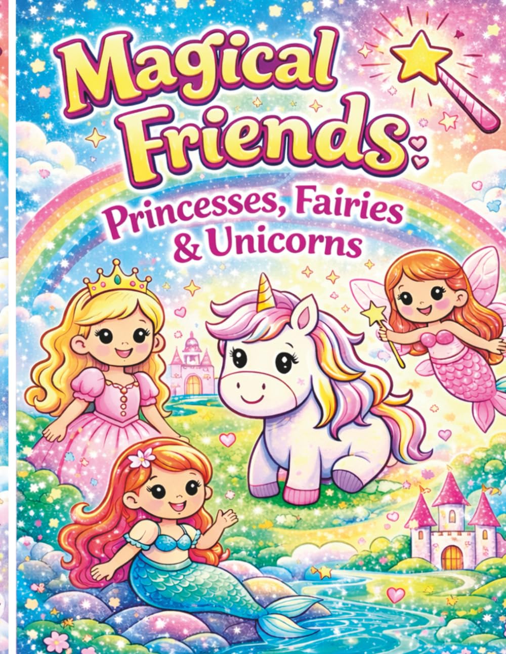 Magical Friends Princesses, Fairies and Unicrons: A Magical Coloring Book for Kids
