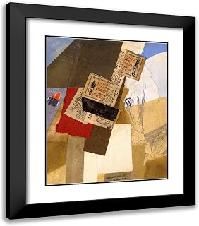 ArtDirect Schwitters, Kurt 20x23 Black Modern Framed Art Print with Double Matting Titled: Commercial St