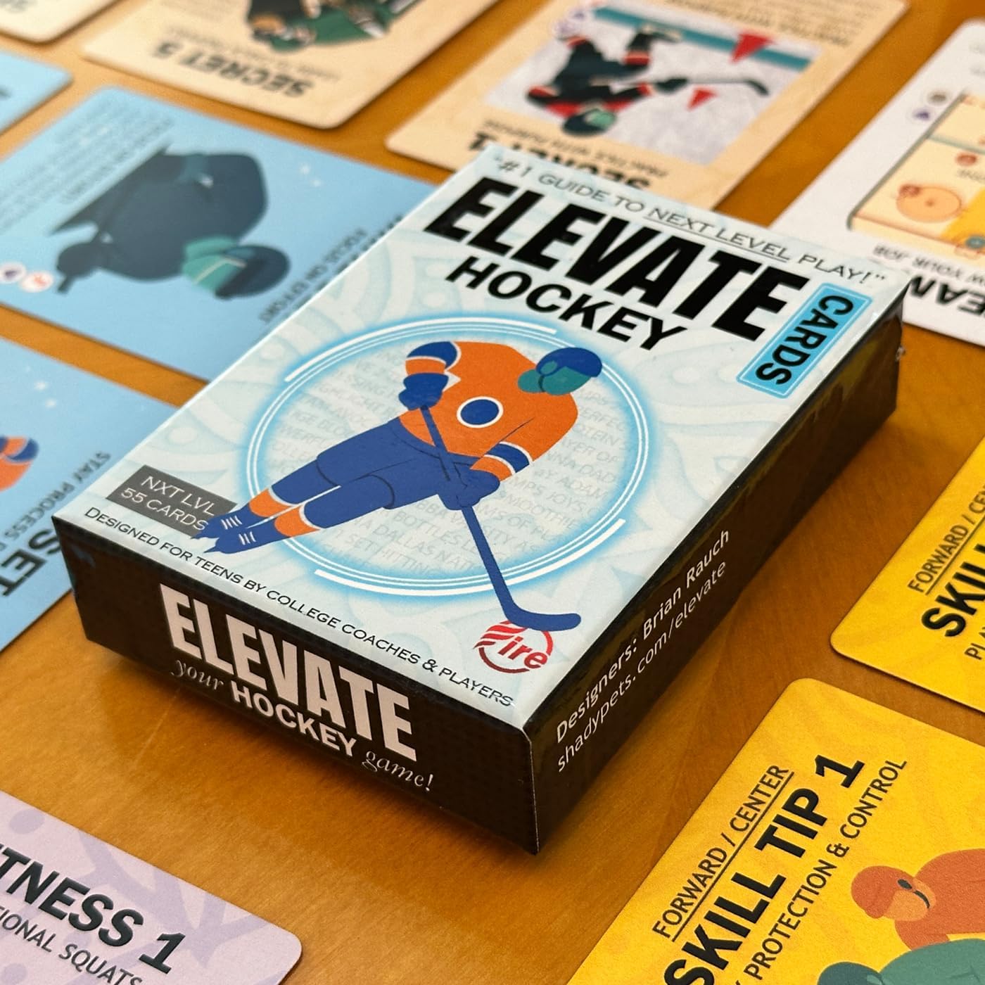 Elevate Hockey Training Cards: Expert Tips for Youth/Teen Ice Hockey Players. Master Positional Skill Techniques, Nutrition, Mindset, Teamwork, Fitness. Helps Players Achieve Next Level Play.