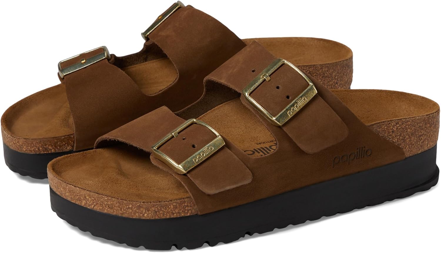 Birkenstock womens Arizona Platform Sandal - Nubuck