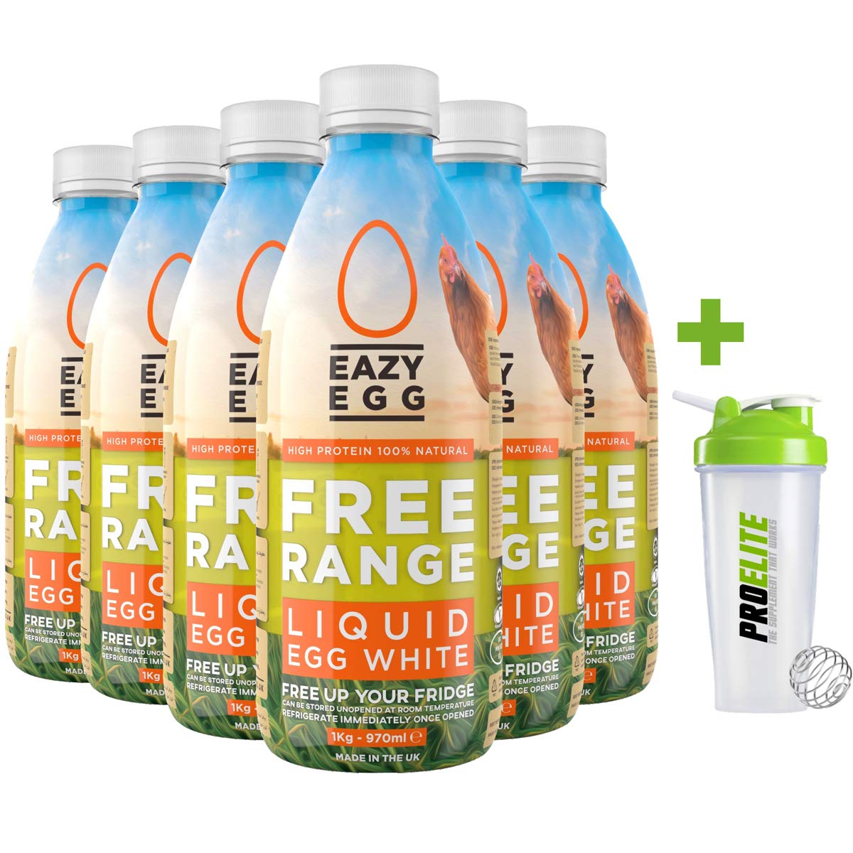 Buy Eazy Egg By Dr Zaks Liquid Egg Whites Protein, 970Ml (6 Bottles