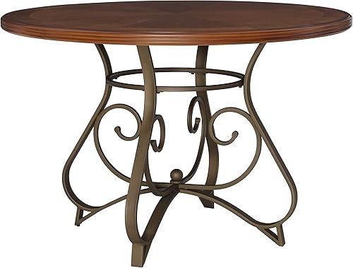 Powell Hamilton - Mesa de comedor, cereza, 45 x 29.5 x 45 pulgadas