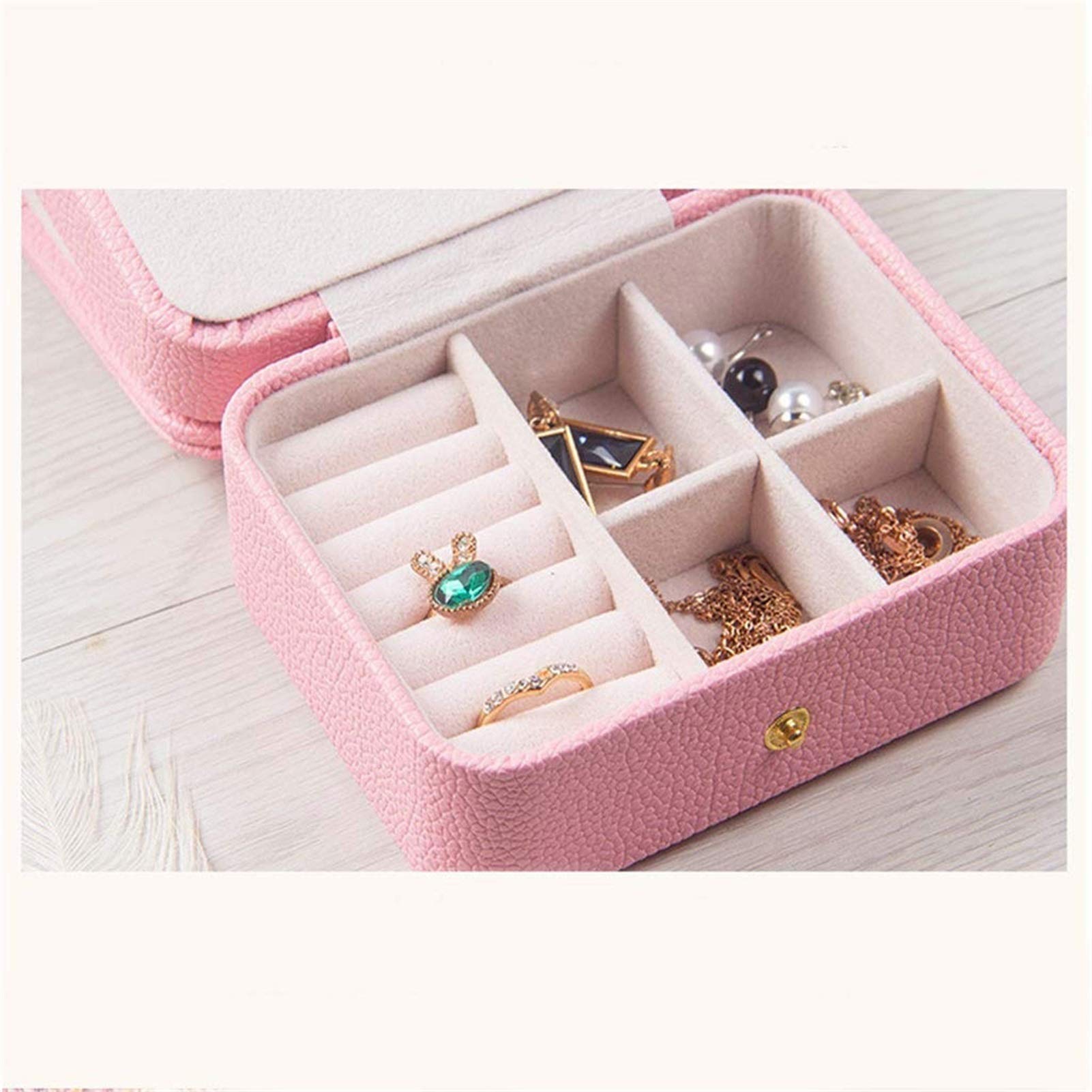 Storage Box,Jewelry Storage Box, Travel Jewelry Box Double Jewelry Storage Box Small Storage Box with