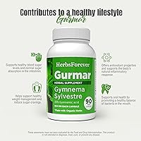 Vista 5 de Herbsforever Gurmar Cápsulas – Gymnema Sylvestre – Suplemento herbario – 90 cápsulas (paquete de 2)