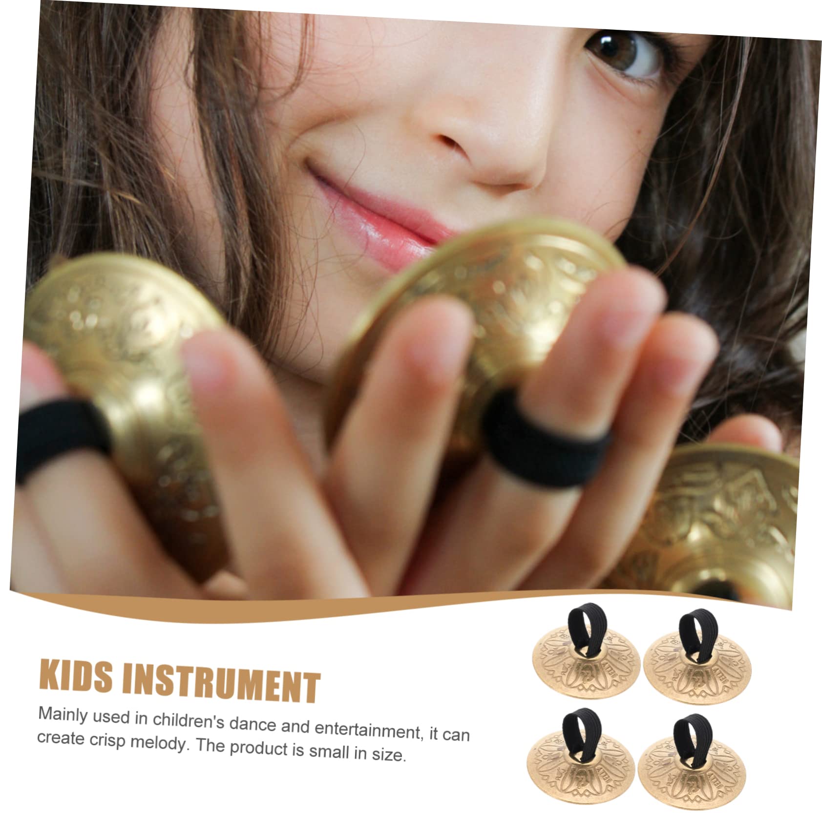 Supvox 4 Fingerzimbeln Für Bauchtanz Kleine Handinstrumente Mit Klarem Für Junge Mädchen Und Tänzer Langlebig Und Praktisch Für Rhythmisches Und Hobbys