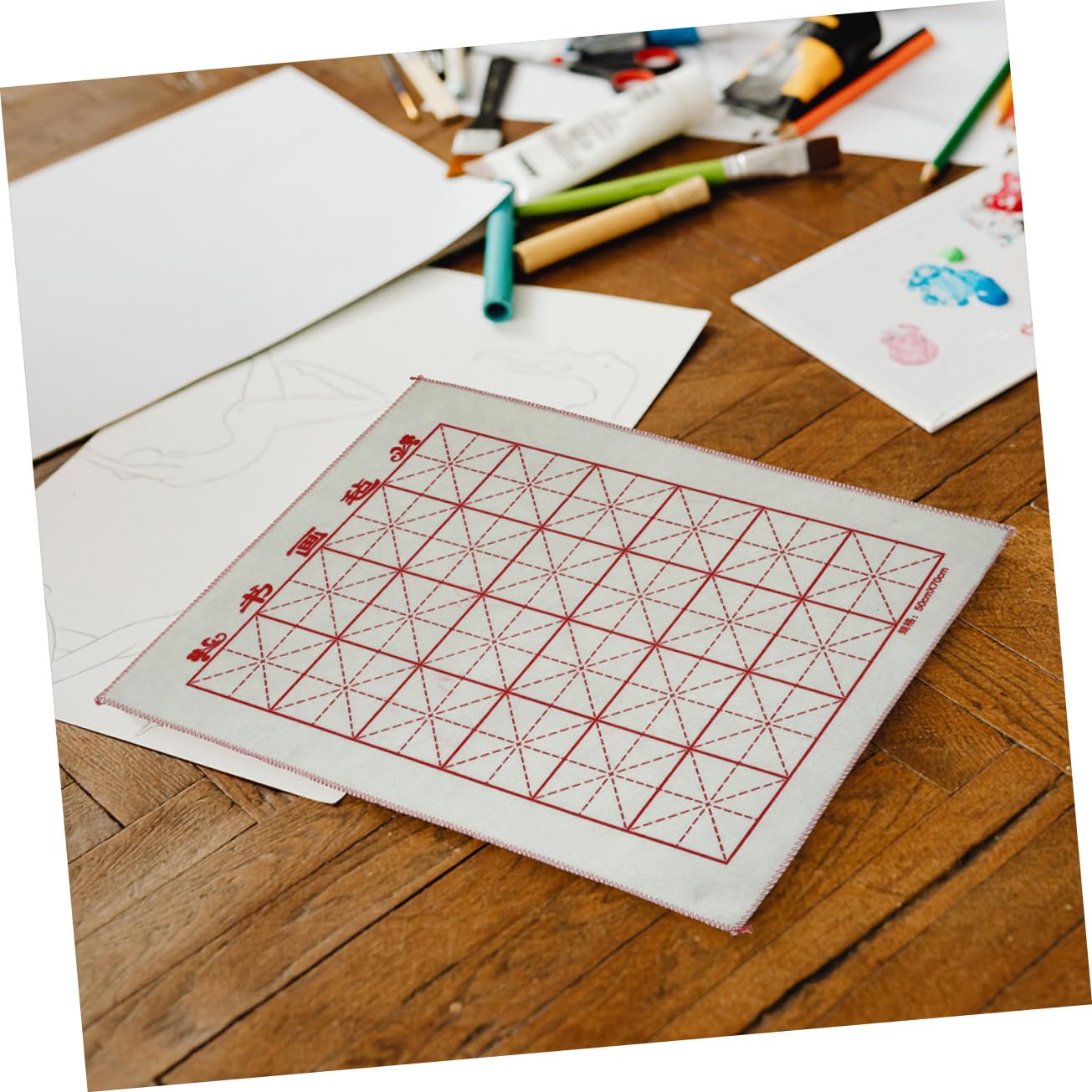 MUELODSIC 3pcs Calligraphy Mat Brush Calligraphy Chinese Felt Pad Writing Desk Pad