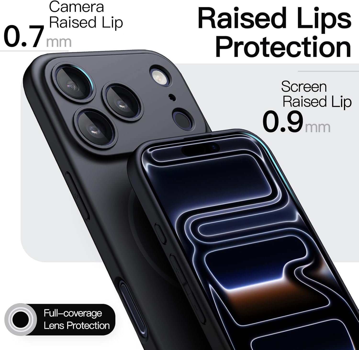 JETech Magnetic Slim Case for iPhone 17 Pro 6.3-Inch, Compatible with MagSafe, Ultra-Thin Lightweight Minimalist Phone Cover with Matte Finish and Full Camera Lens Protection (Black) - Image 6