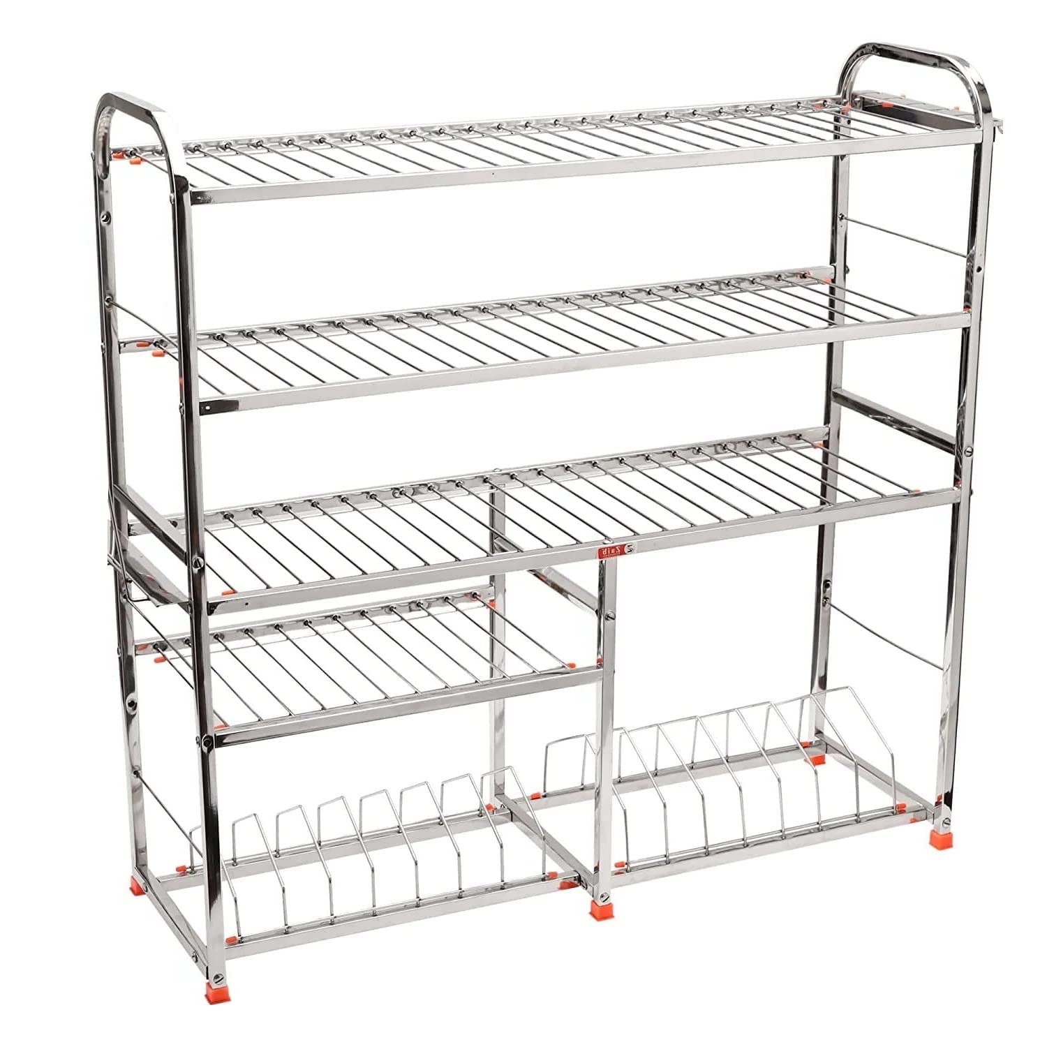 RJ kitchenware Store Wall Mount Kitchen Utensils Dish Rack Stainless