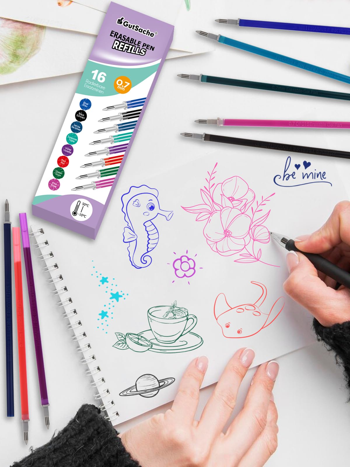 Legami Uitwisbare Pen – Konijn – Inktkleur Paars – Navulbaar – Back to School – Toy Trend
