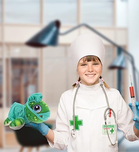 Miniatura 5 de DolliBu Juguete de peluche de Doctor de tortuga marina – Peluche Buddies Sea Turtle Doctor con bonito uniforme y traje de gorra, regalo con
