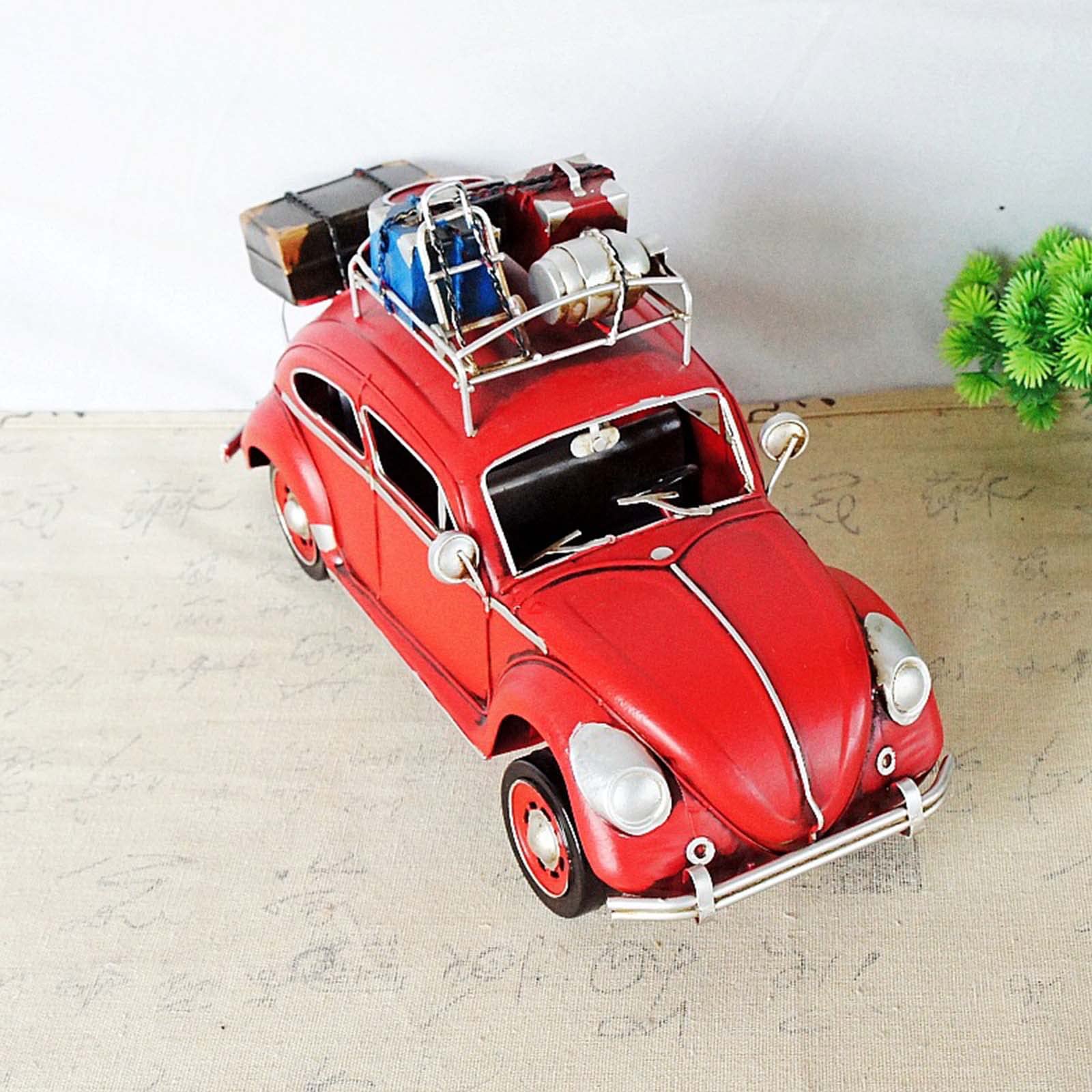 Arte del Ferro Vecchio Modello Auto d ' Artigianato Ornamento da Tavolo Collezione Giocattoli per Bambini Regalo Artigianato in Metallo Auto Classica retrò Fatta a Mano Macchinine da