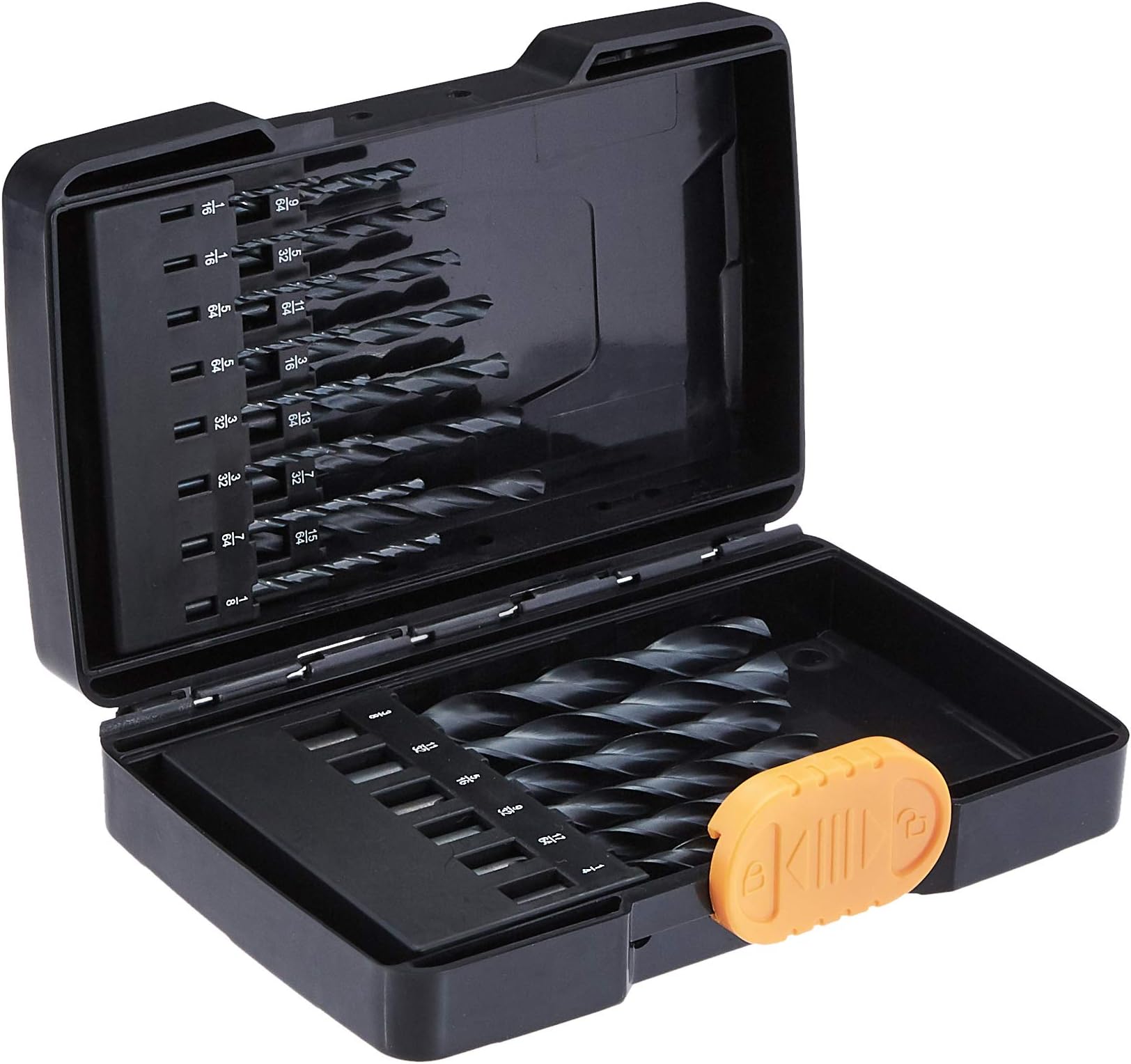 Amazon Basics High Speed Steel Drill Bit Set - 21-Piece