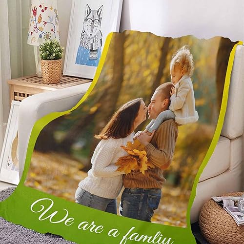 Miniatura 2 de YESCUSTOM Manta personalizada con fotos y texto, manta personalizada con imagen, conmemorativa para el día de San Valentín, aniversario, día de la