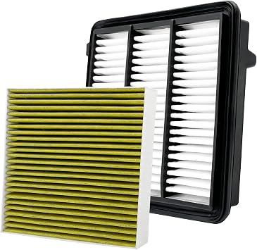 Capume 2PCS Cabin Engine Air Filter Kits Fits for CR V CRV CR-V 1.5L 2023-2025, Civic 1.5L 2022-2025, Accord 1.5L 2023-25, Integra 1.5L 2023-25, Replacement for CF11182, 80292-TF0-G01, 17220-64A-A00
