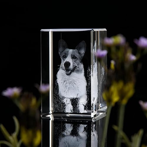 Miniatura 5 de Foto de cristal 3D, foto 3D personalizada en vidrio, regalos personalizados para ella, él, cumpleaños, aniversario, Navidad, cubo de vidrio con