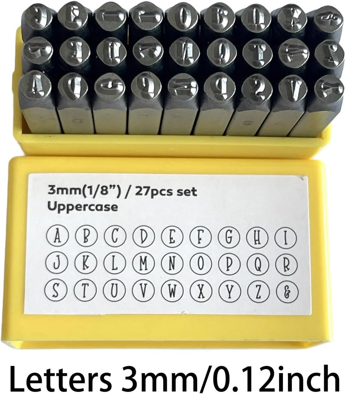 2Set Metal Stamp Set Jewelry Making Leather Number Letter Stamp Tools