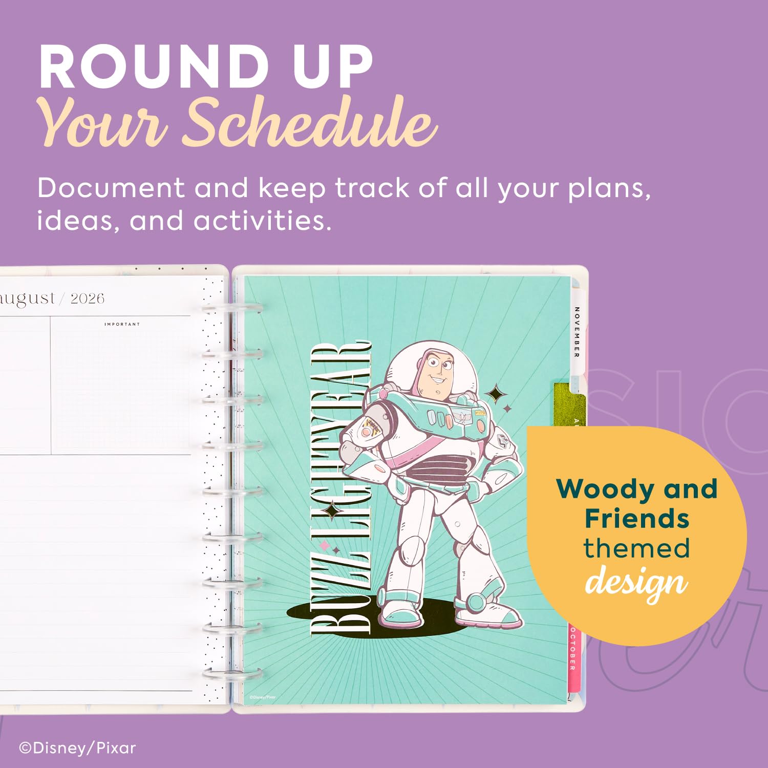 Amazon.com : Happy Planner Disney Toy Story Disc-Bound 12-Month