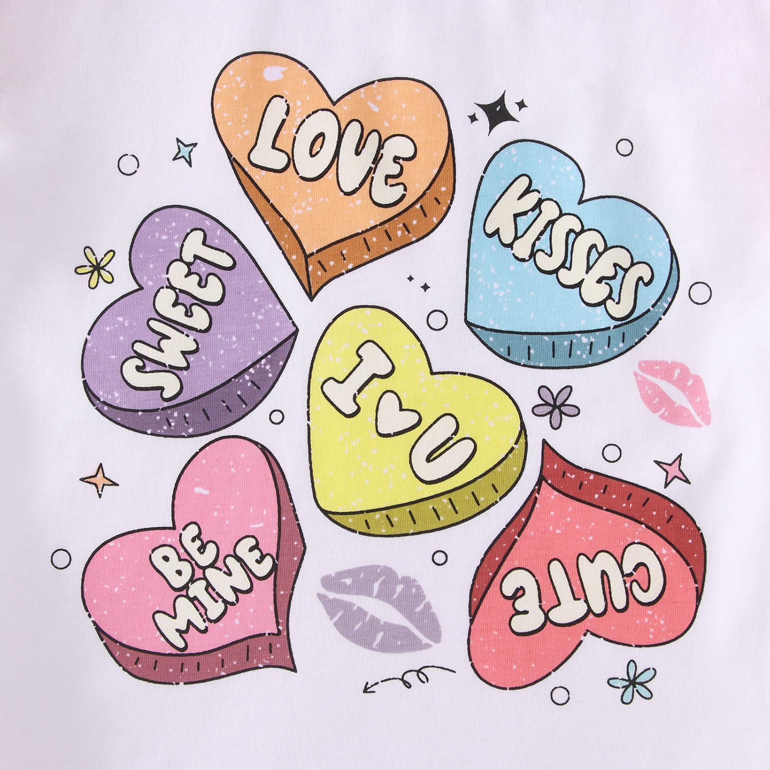 Toddler Girl Valentines Shirt Cute Love Heart Graphic T-Shirt Funny Valentines Raglan Long Sleeve Tee Tops - Image 6