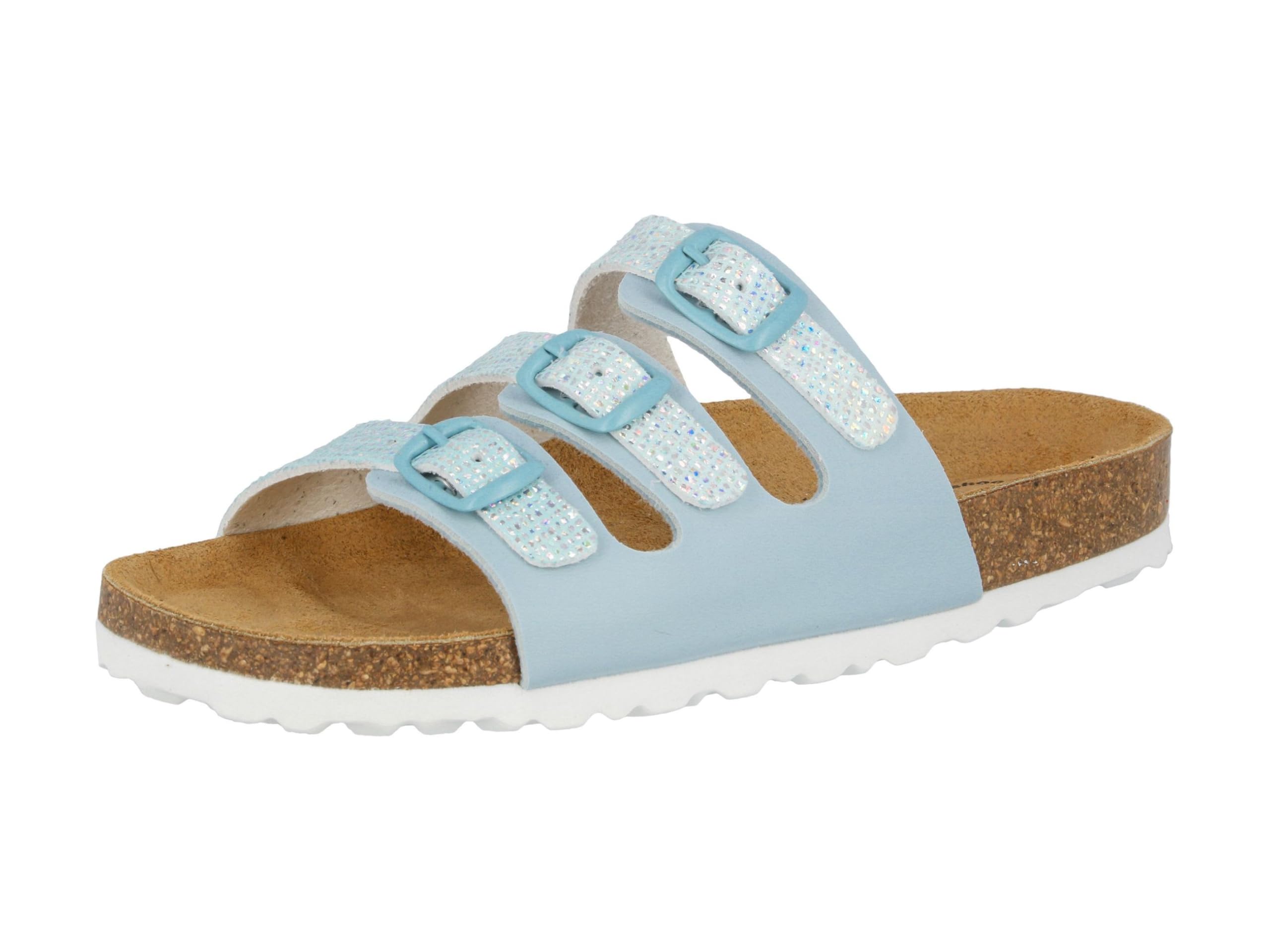 Lico Bioline Kids Mules, Turquoise (Türkis Türkis), 3 UK