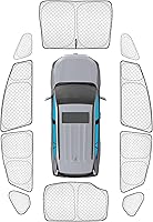 Vista 40 de KMF - Parasol de repuesto para parabrisas, cubierta para ventana lateral y trasera, cubierta protectora para visor, para campamento, bebé, bloqueo