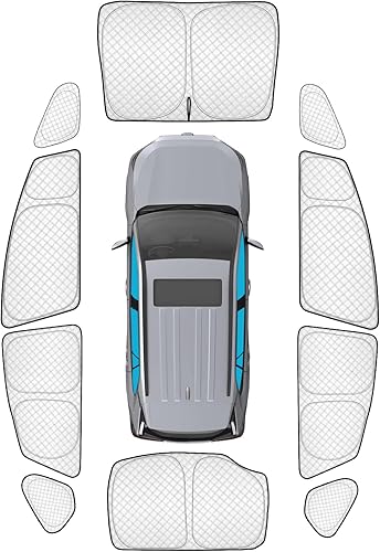 Miniatura 40 de KMF - Parasol de repuesto para parabrisas, cubierta para ventana lateral y trasera, cubierta protectora para visor, para campamento, bebé, bloqueo