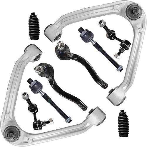 Miniatura 35 de Detroit Axle - Kit de suspensión frontal de 10 piezas para Chevy Trailblazer EXT GMC Envoy XL XUV Buick Rainier Isuzu Ascender Olds Bravada, brazos