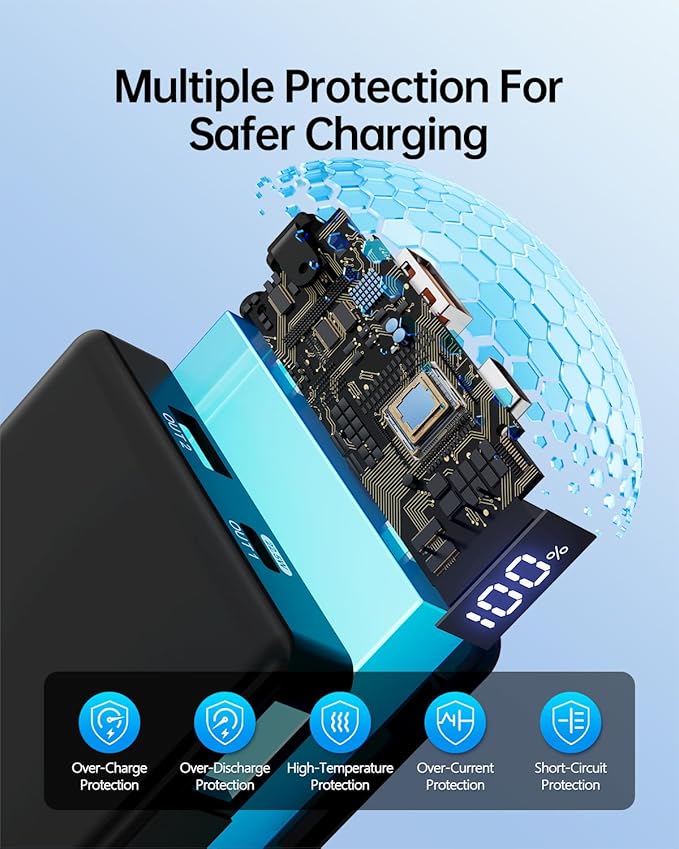 GENSROCK Pack 2 Power Bank 10000mAh Carga Rápida PD 22.5W miniatura 6