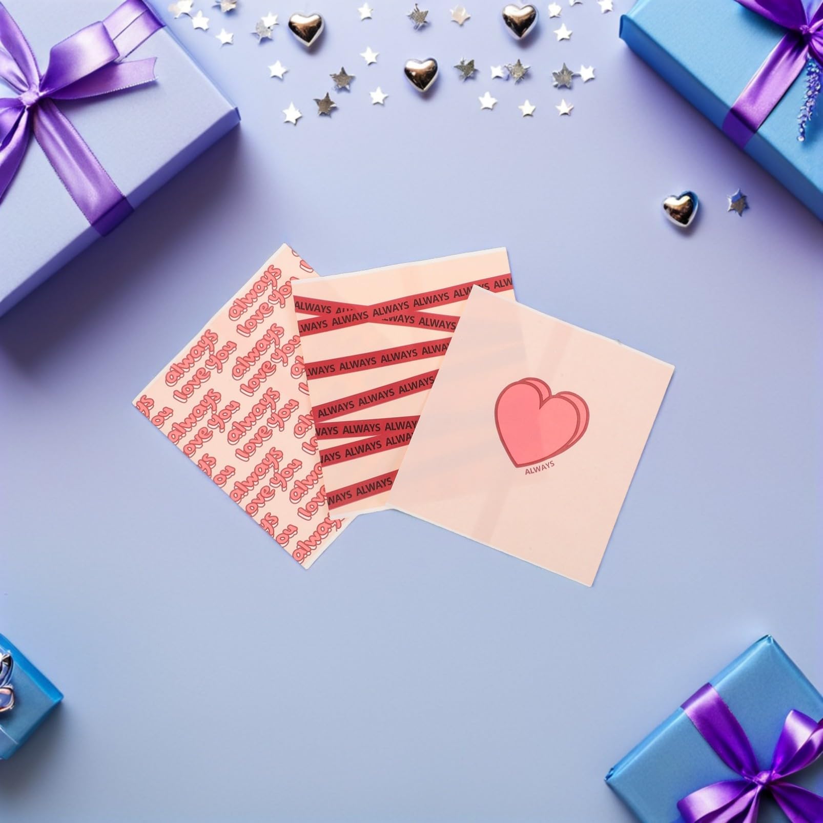 Ipetboom 150pezzi Sacchetti Per Biscotti Con Design Cuore e Nastro Per Snack Regali e Feste Perfetti Per Compleanni Natale e Occasioni Speciali