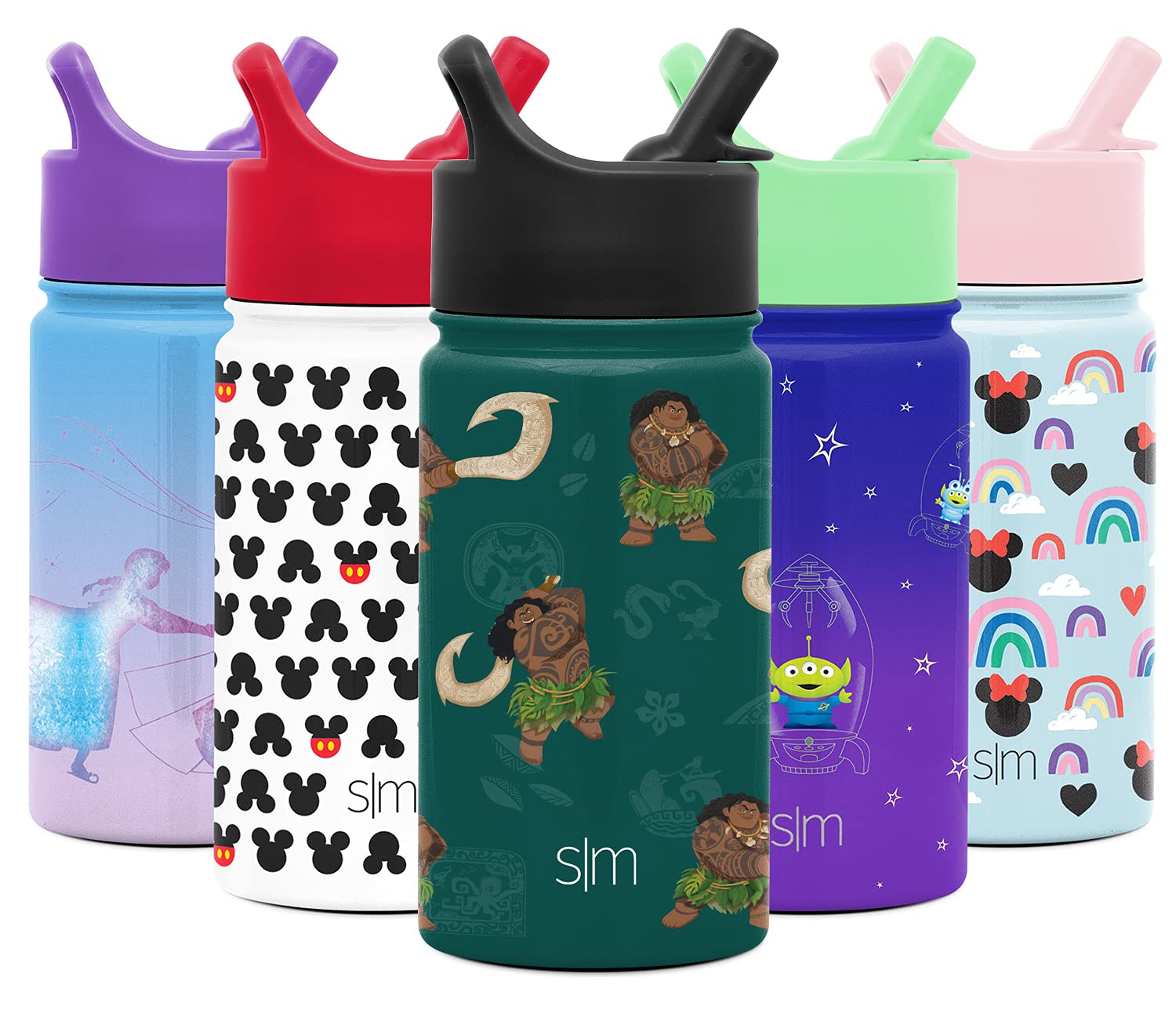 Buy Simple Modern Disney Water Bottle for Kids Reusable Cup with Straw Sippy Lid Insulated