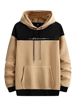 Lymio Men Polyester Hooded-Neck Hoodies || Sweatshirt for Unisex || Unisex Hoodie (H-46-Brown-XL)