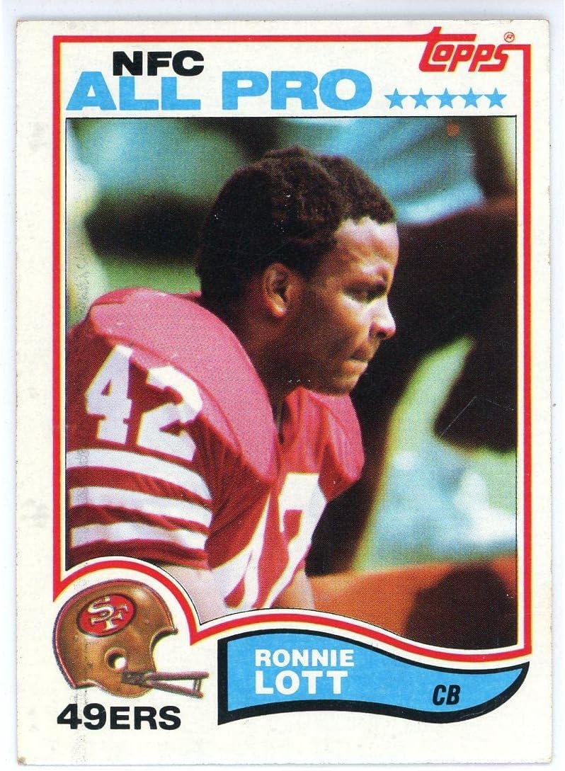Ronnie Lott 1983 Topps NFC All Pro Card #486 - Unsigned Football Cards