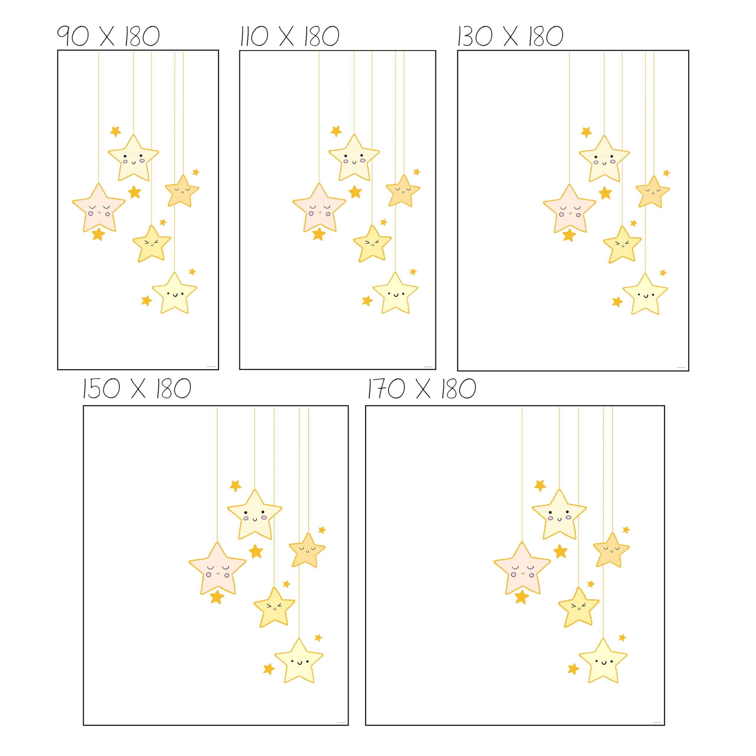 Blindecor Digital Store Enrouleur translucide avec Motif Famille d'enfants Modèle F Nuit étoilée 150 x 180 cm Store Enrouleur occultant 146 x 175 cm
