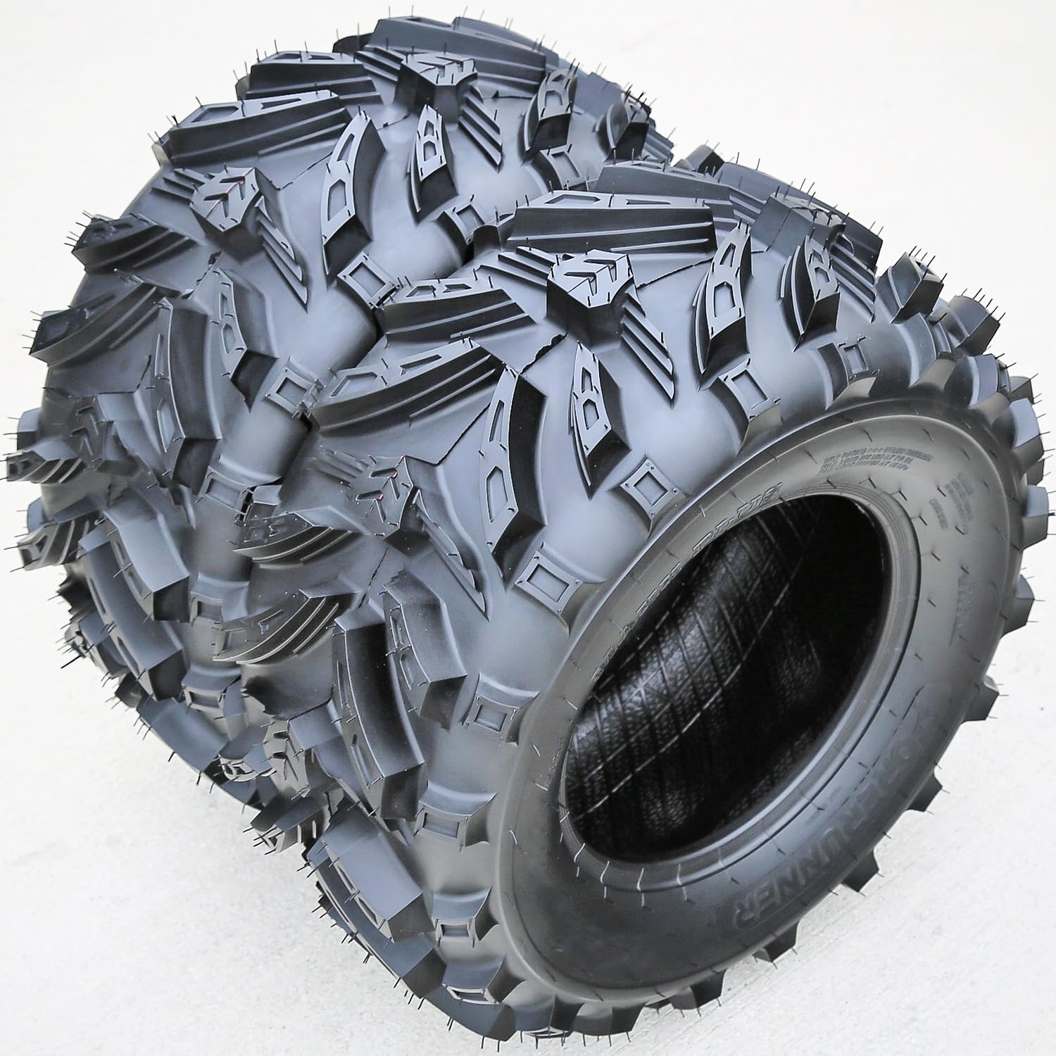 Forerunner Maxx Plus M/T ATV UTV Mud Off-Road Tire-27x12.00-12 27x12-12 27x12x12 60F Load Range 6 Ply BSW Black Side Wall