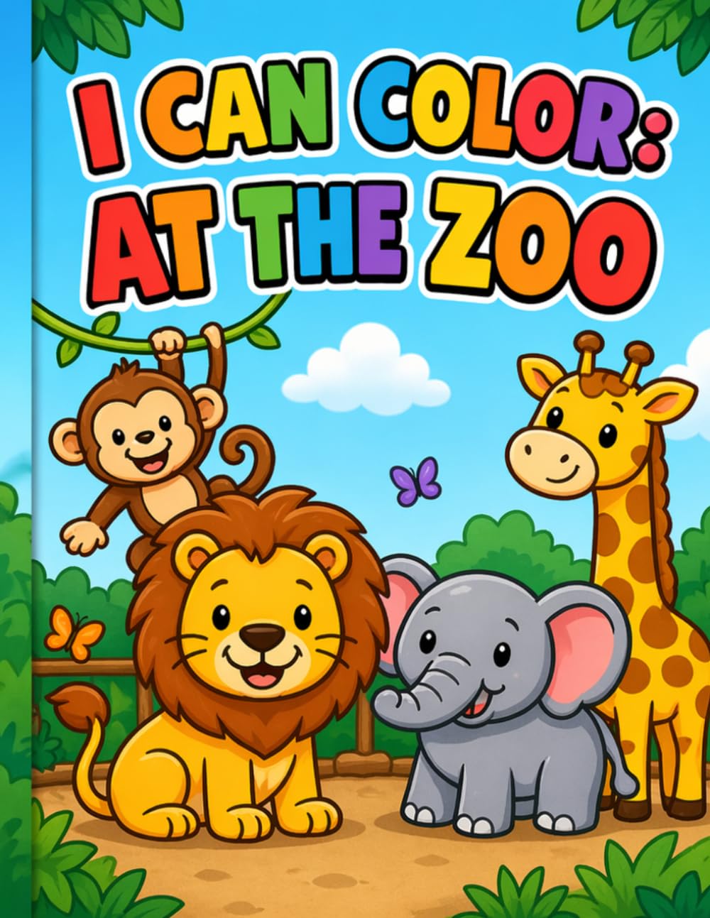 I Can Color: At the Zoo