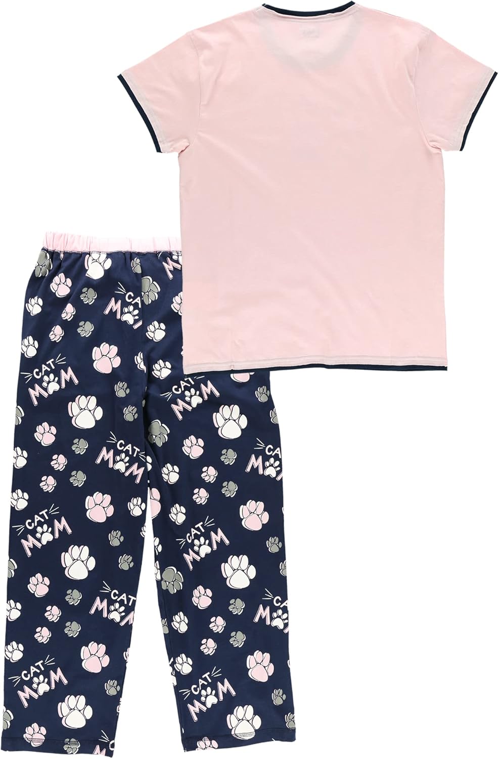 Lazy One Women's Pajama Set, Short Sleeves with Cute Prints, Relaxed Fit, Dog and Cat Prints - Image 5