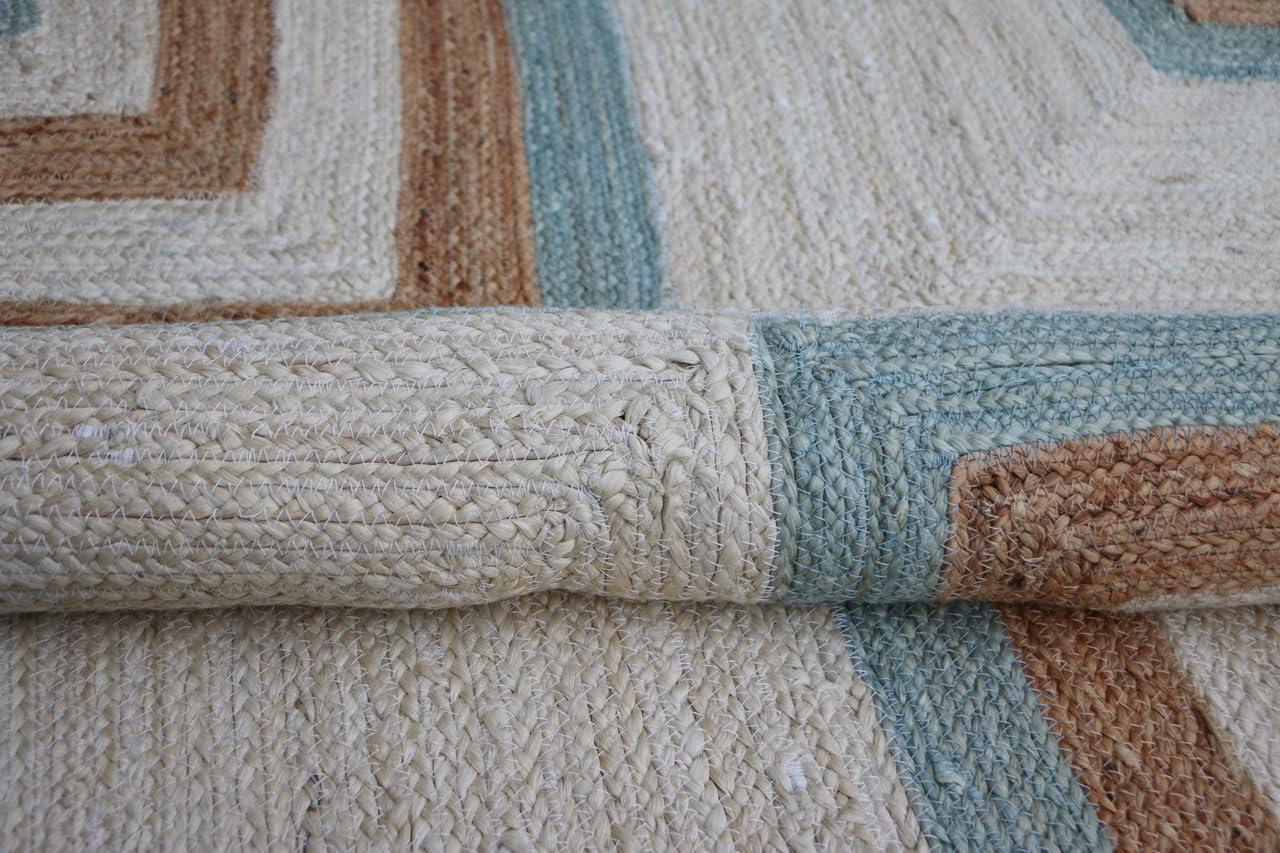 Brigham Handmade Natural Fiber Traditional Area Rug – Soft Texture, Durable Weave, Decorative Rug for Living Room & Bedroom