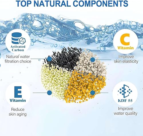 Miniatura 4 de Filtro de baño para grifo de bañera, filtro de agua Kinder de bañera, suavizante de agua dura, elimina el 99% de contaminantes, plomo, cloro y Blanco